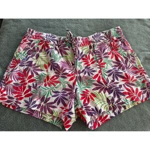 St. John’s Bay Linen Blend Tropical Print Shorts XL
